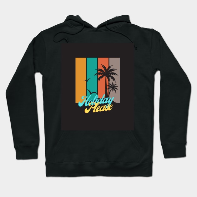 Retro Holiday Please (B) Hoodie by fratdd